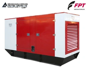 Дизельный генератор 200 кВт FPT (Iveco) в кожухе, АД-200С-Т400-1РКМ20