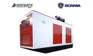 Дизельный генератор 520 кВт Scania в кожухе с АВР АД-520С-Т400-2РКМ22