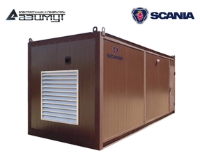 Дизель генератор АД-550С-Т400-1РНМ22 Scania мощностью 550 кВт в контейнере