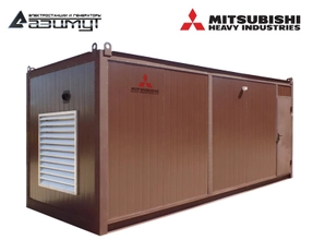 Дизель генератор АД-550С-Т400-1РНМ8C Mitsubishi-SME мощностью 550 кВт в контейнере