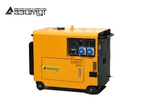 Однофазный дизельный генератор 5.5 кВт в кожухе с автозапуском АДП-5.5-230-ВПЭ2