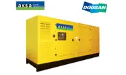 Дизельный генератор AKSA AD 825 в кожухе на двигателе Doosan