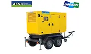Передвижная дизельная электростанция 60 кВт AKSA AD93 на шасси с АВР