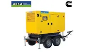 Передвижная дизельная электростанция 80 кВт AKSA APD110C на шасси с АВР