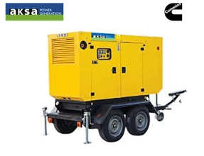Передвижная дизельная электростанция 80 кВт AKSA APD110C на шасси