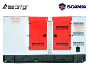 Дизельный генератор 360 кВт в кожухе Scania АД-360С-Т400-1РКМ22