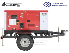Передвижная дизельная электростанция 32 кВт Yangdong ЭД-32-Т400-2РКМ5 с АВР