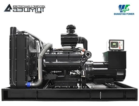 Дизельный генератор АД-360С-Т400-2РМ16 Shangyan мощностью 360 кВт открытого исполнения с автозапуском (АВР)