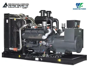 Дизельный генератор АД-630С-Т400-1РМ16 Shangyan мощностью 630 кВт открытого исполнения