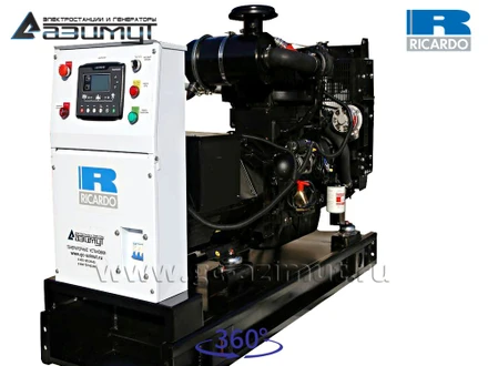 Трехфазный дизельный генератор 30 кВт Ricardo АД30С-Т400-1РМ19