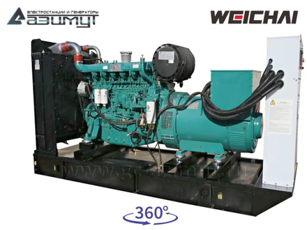 Дизельный генератор 300 кВт Weichai АД-300-Т400-1Р