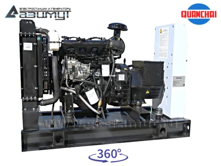 Трехфазный дизельный генератор 8 кВт (380 В) с автозапуском <br>Quanchai АД-8С-Т400-2РM5