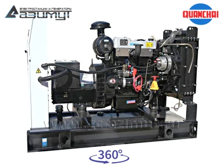 Трехфазный дизельный генератор 10 кВт (380 В) серии «Проф» Quanchai <br>АД-10С-Т400-1РM5 (1500 об/мин)
