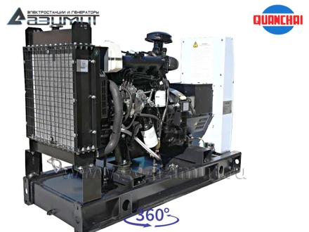 Трехфазный дизельный генератор 10 кВт (380 В) серии «Проф» Quanchai <br>АД-10С-Т400-1РM5 (1500 об/мин)