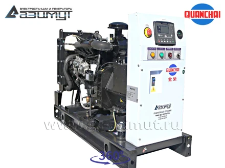Трехфазный дизельный генератор 10 кВт (380 В) с автозапуском серии «Проф» Quanchai <br>АД-10С-Т400-2РM5 (1500 об/мин)