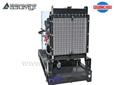 Однофазный дизельный генератор 10 кВт (220 В) серии «Проф» Quanchai <br>АД-10С-230-1РM5 (1500 об/мин)