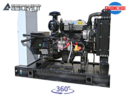 Однофазный дизельный генератор 10 кВт (220 В) серии «Проф» Quanchai <br>АД-10С-230-1РM5 (1500 об/мин)