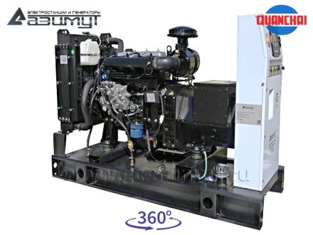 Однофазный дизельный генератор 10 кВт (220 В) с автозапуском серии «Проф» Quanchai АД-10С-230-2РM5